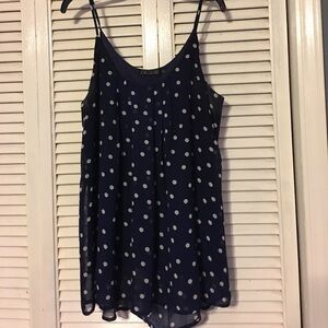 EUC Navy‎ Polka Dot Boutique Cami